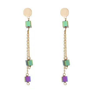 گوشواره طلا 18 عیار زنانه نیوانی مدل EA004