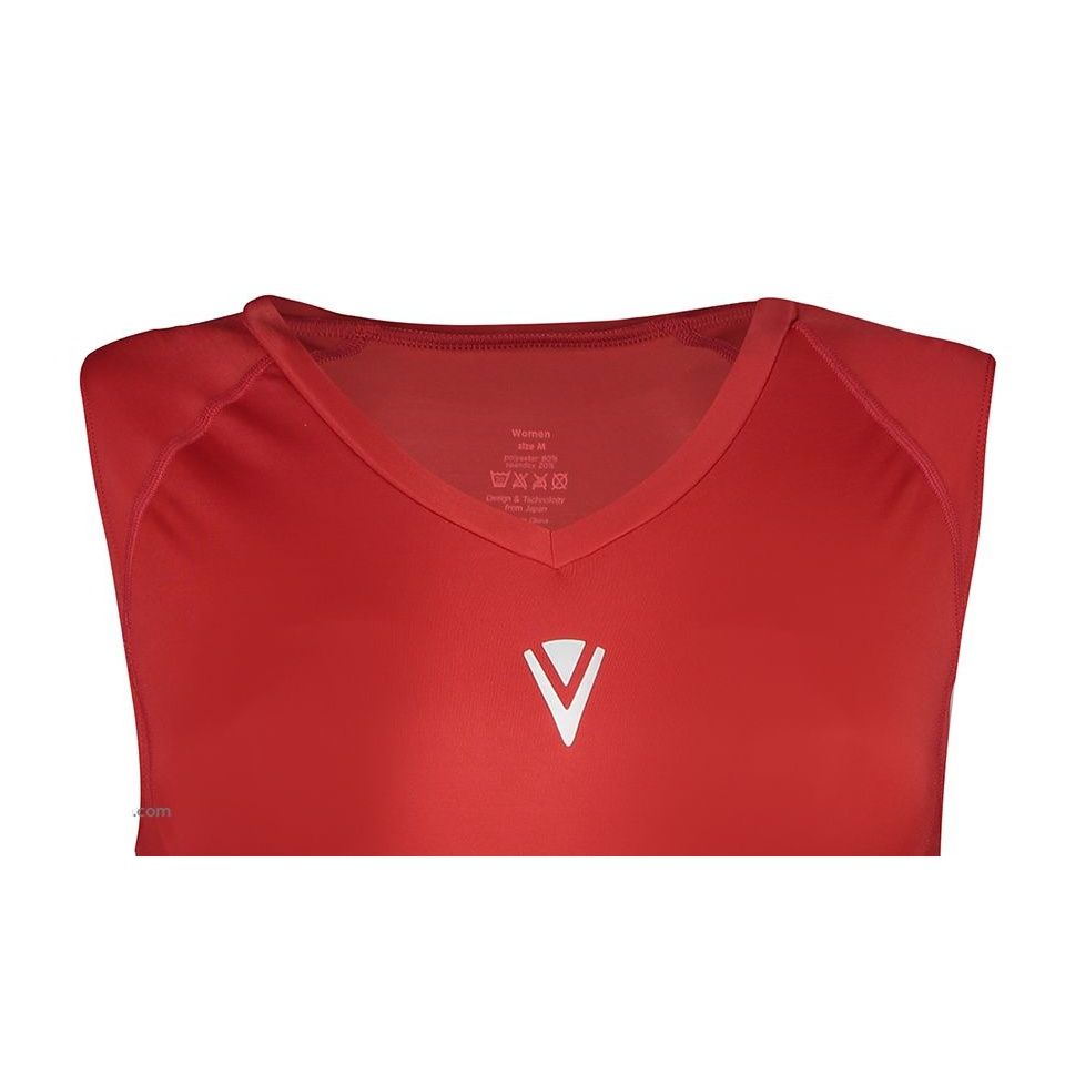 تاپ ورزشی زنانه وی‌ اسکین مدل VSN-1210NT-RED