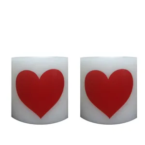 شمع طرح قلب کد ۰۱ مجوعه 2 عددی