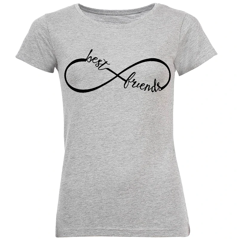 تی شرت آستین کوتاه زنانه طرح بهترین دوست مدل A328