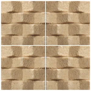دیوارپوش تندیس و پیکره شهریار مدل آمای کد W1010-25 بسته 4 عددی