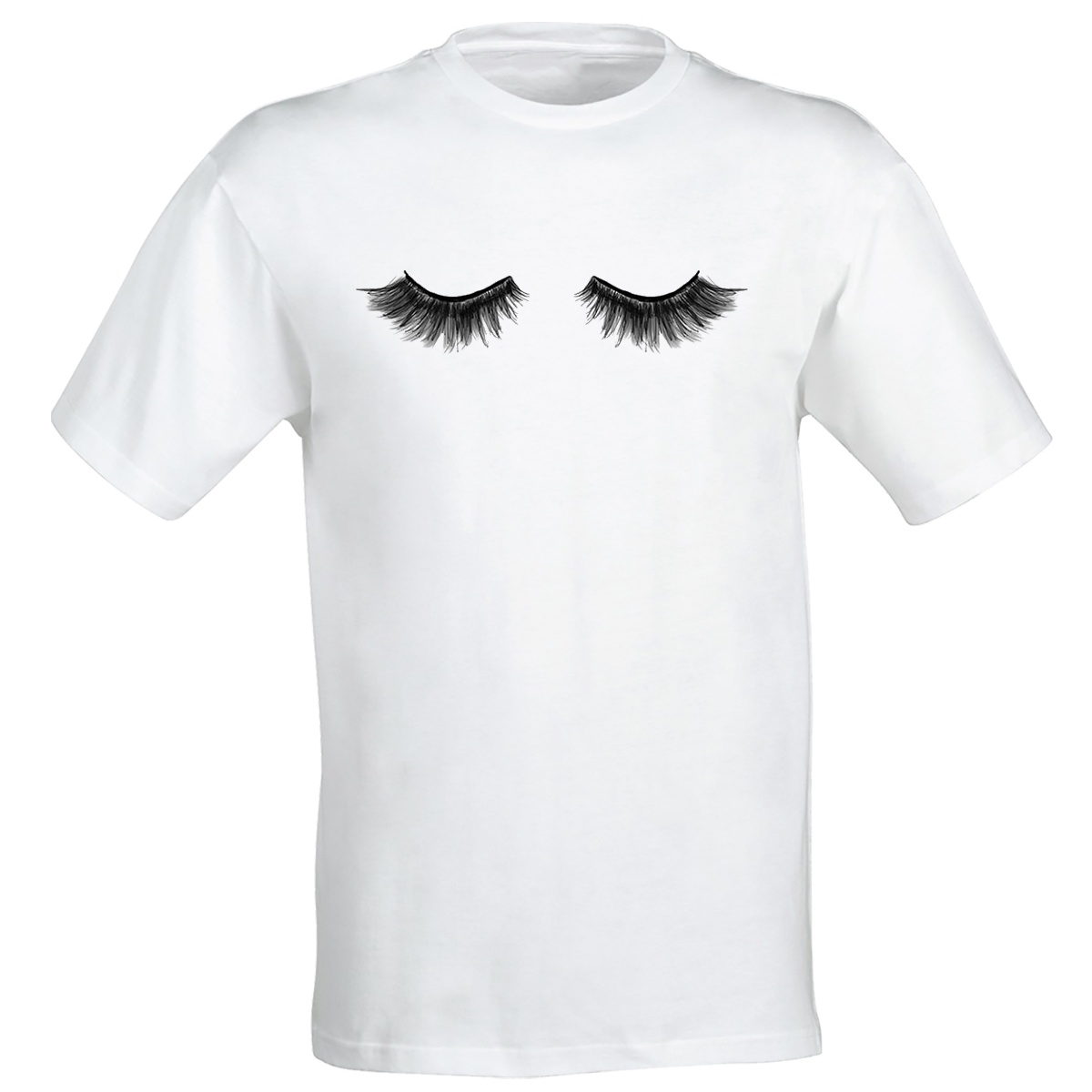 تی شرت زنانه طرح مژه کد 116