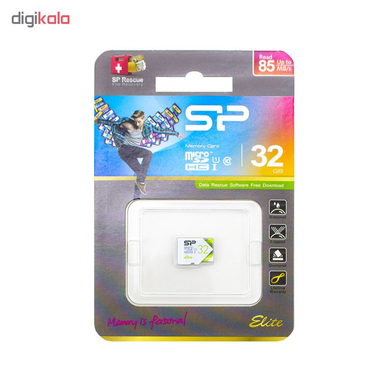 کارت حافظه microSDHC سیلیکون پاور مدل Colorful Elite کلاس 10 استاندارد UHC-I U1 سرعت 85MBps ظرفیت 32 گیگابایت