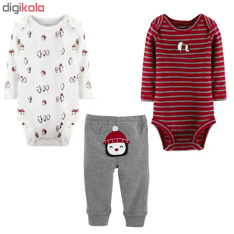 ست 3 تکه لباس نوزادی پسرانه کارترز کد 1012