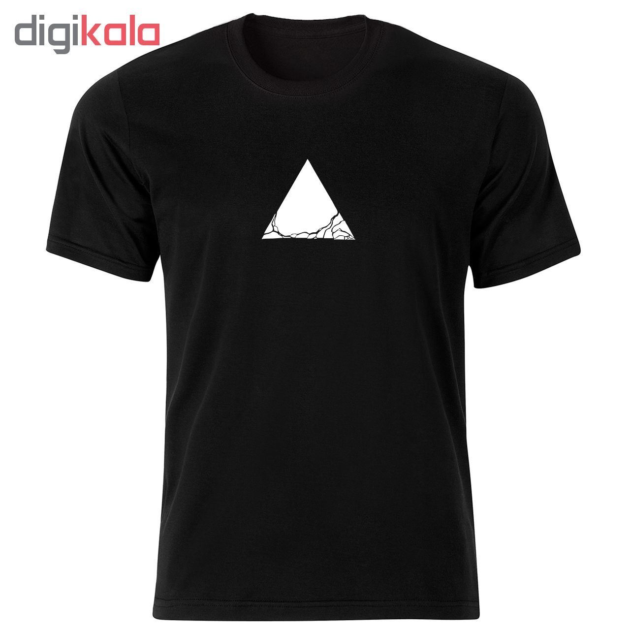 تی شرت مردانه طرح مثلث کد 34314