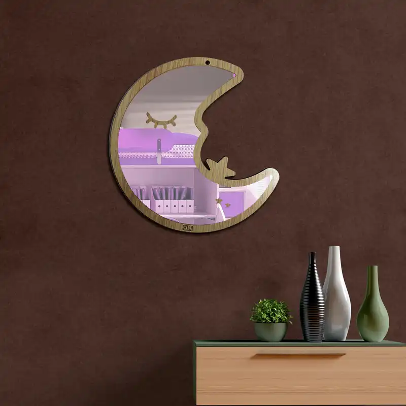 آینه فیلی طرح ماه کد PG006