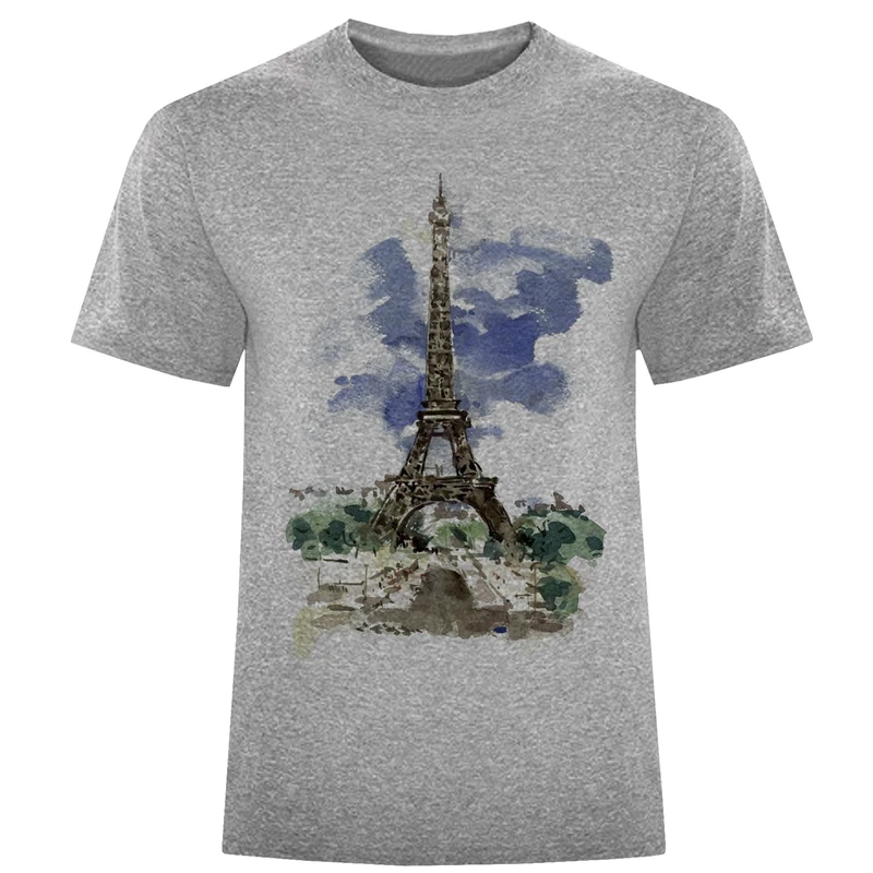 تی شرت مردانه طرح برج ایفل کد S216