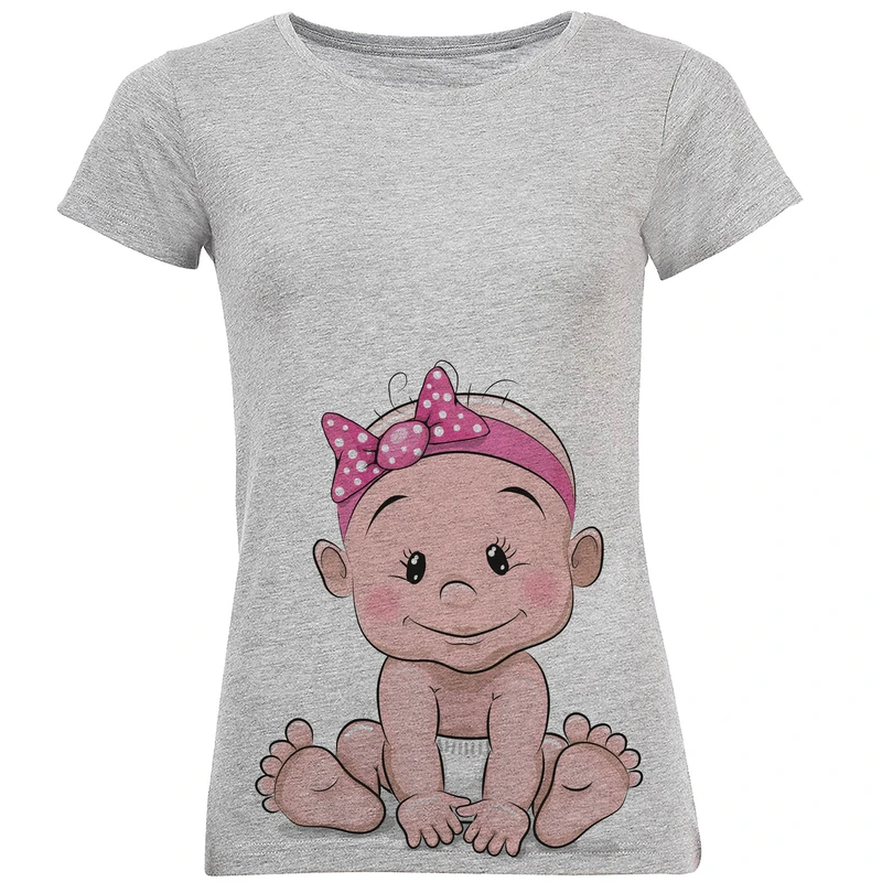 تی شرت آستین کوتاه زنانه طرح baby مدل S395