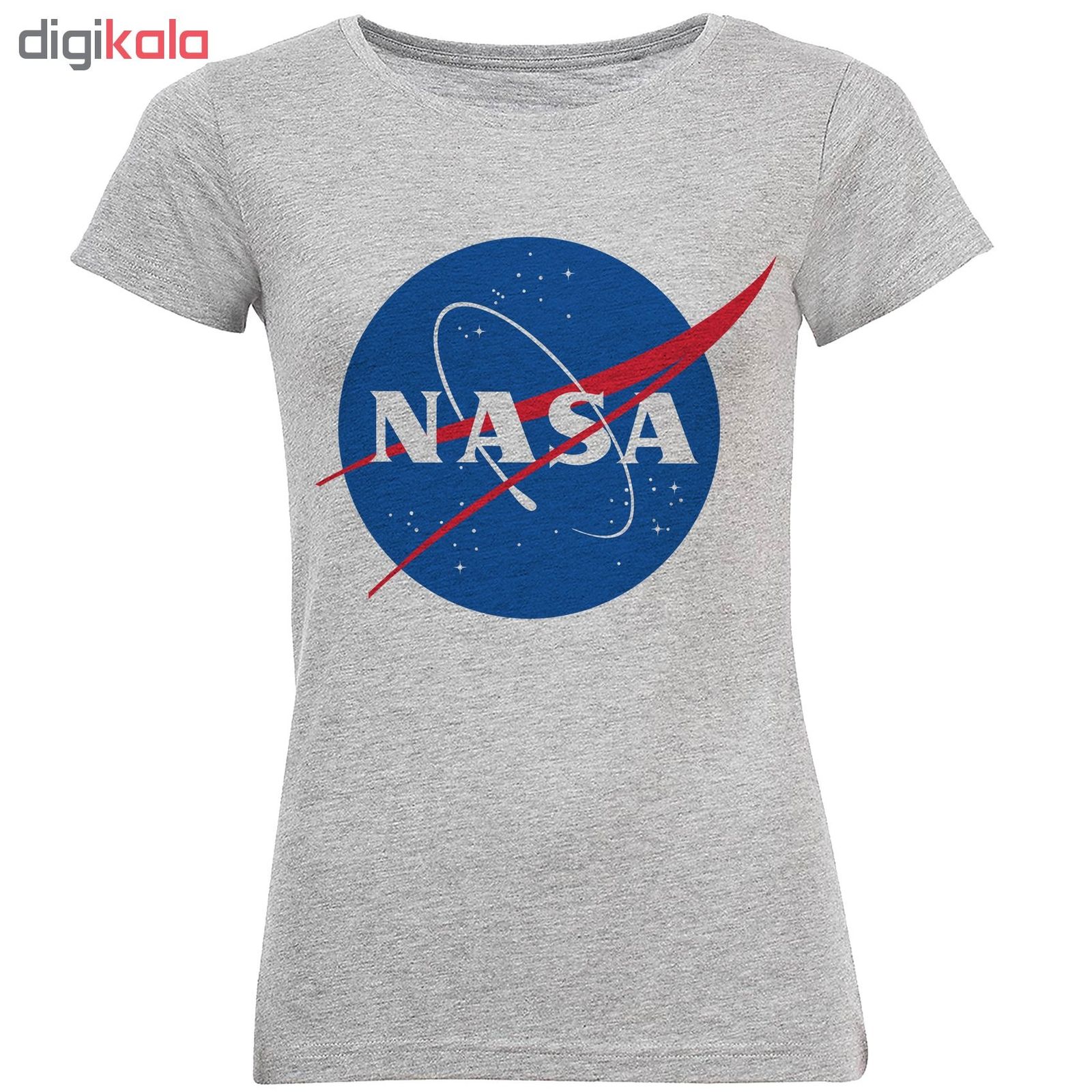 تی شرت آستین کوتاه زنانه طرح NASA مدل S365 -  - 2