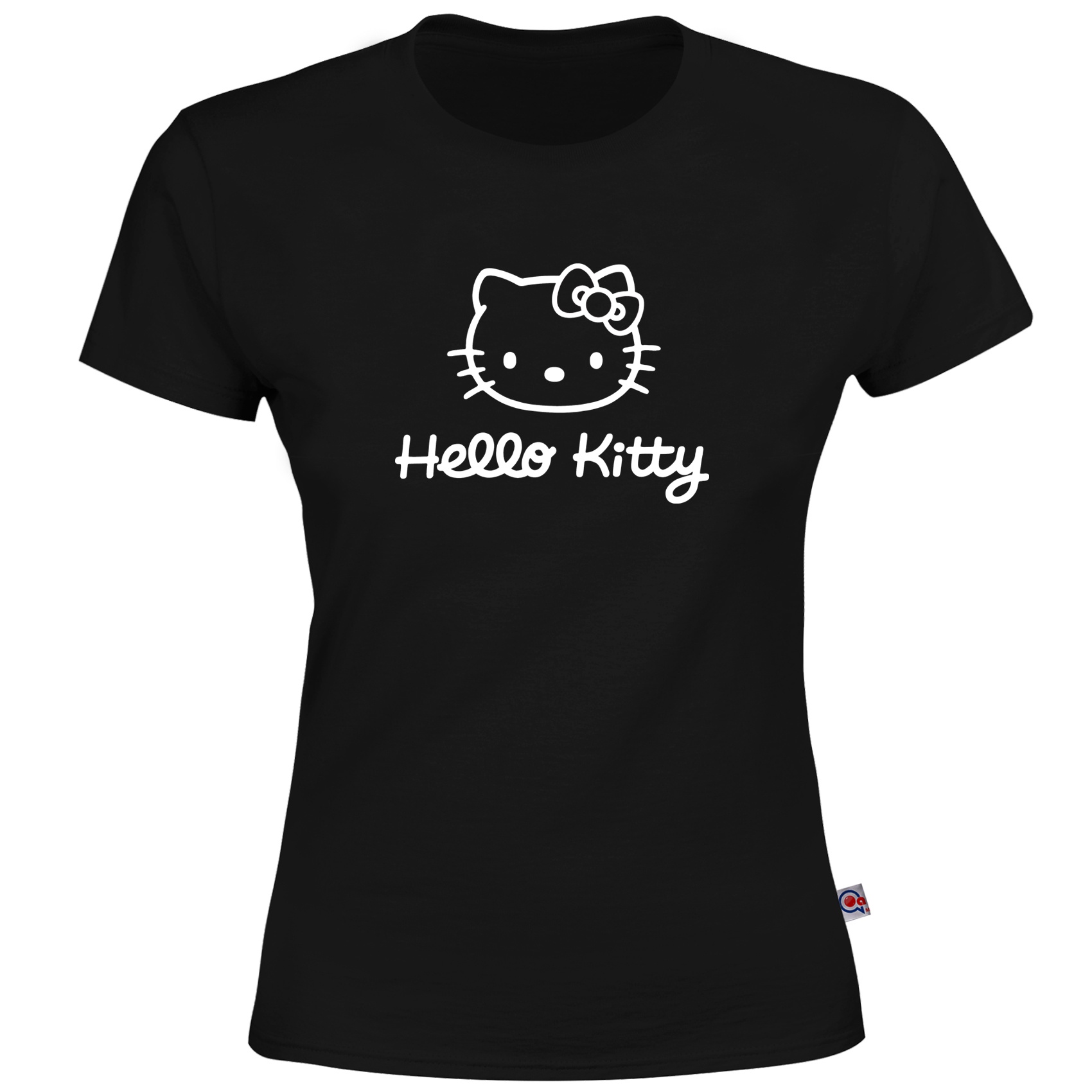 تی شرت آستین کوتاه زنانه آکو طرح Kitty کد AL11
