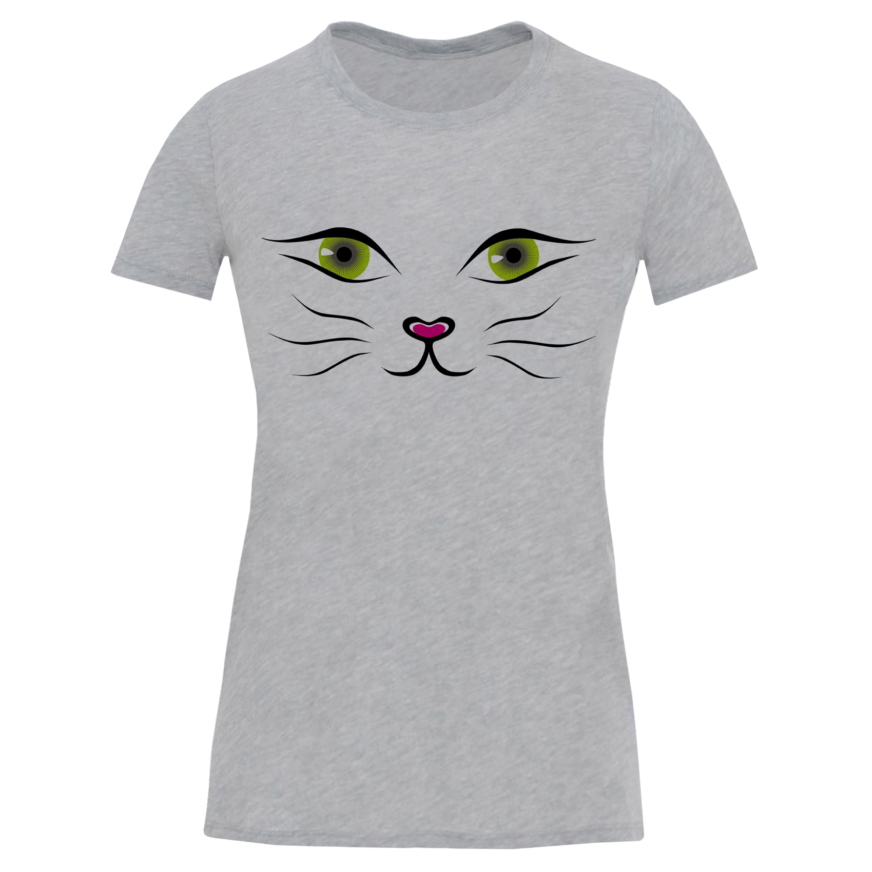 تی شرت آستین کوتاه زنانه طرح گربه کد S506