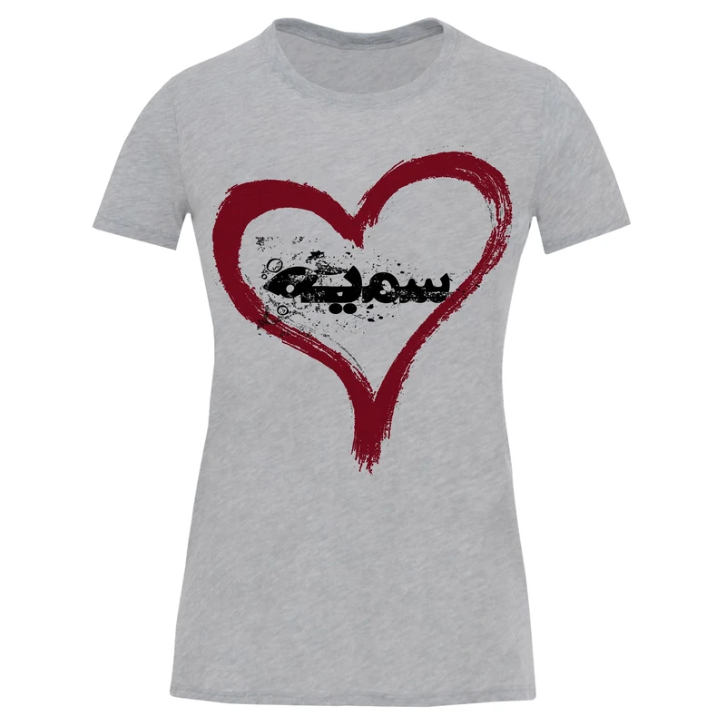 تیشرت آستین کوتاه زنانه طرح سمیه کد S453