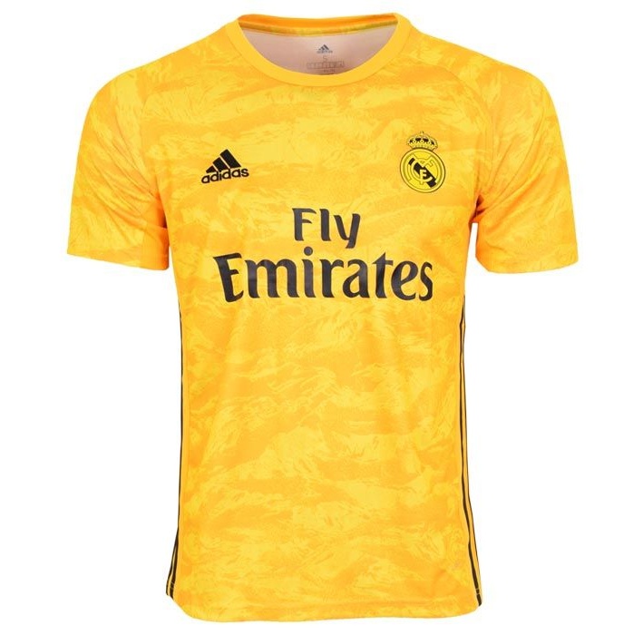 تیشرت ورزشی مردانه طرح رئال مادرید کد 2019.20 رنگ زرد