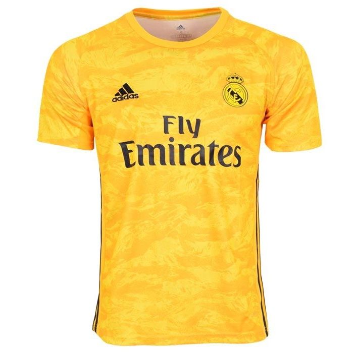 تیشرت ورزشی مردانه طرح رئال مادرید کد 2019.20 رنگ زرد