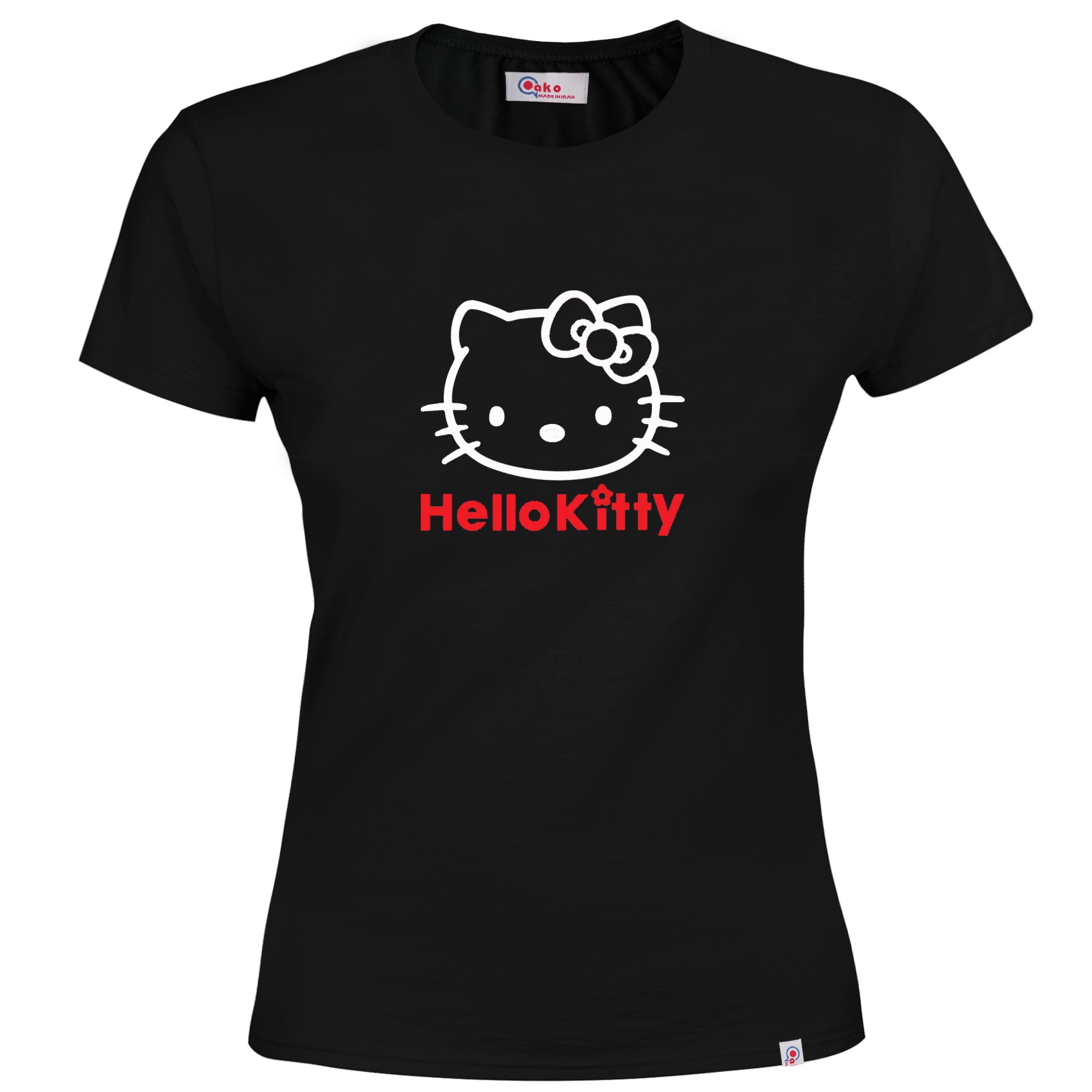 تی شرت آستین کوتاه زنانه طرح kitty کد M56