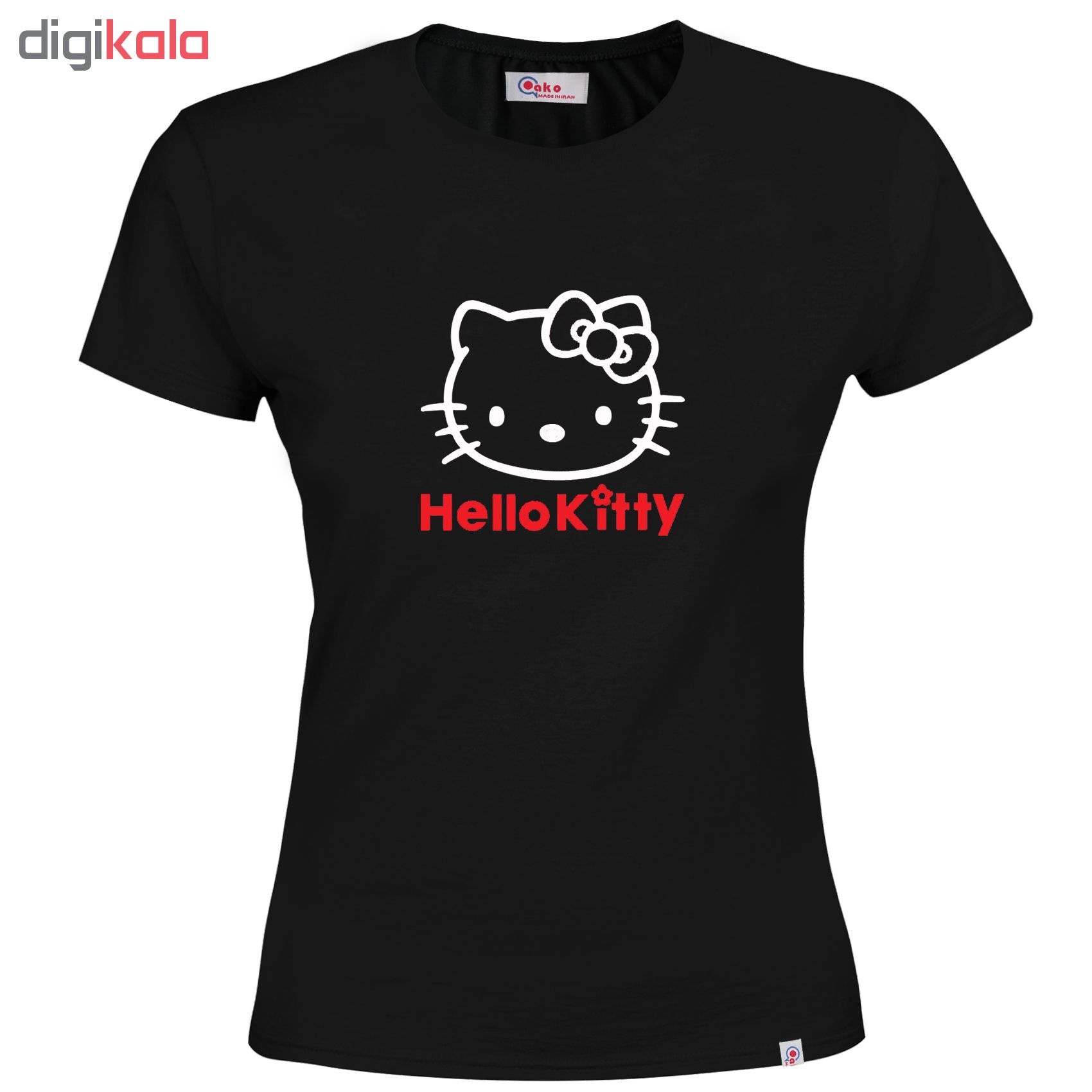 تی شرت آستین کوتاه زنانه طرح kitty کد M56