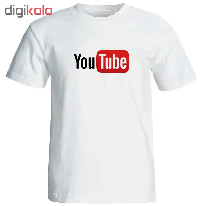 تیشرت آستین کوتاه مردانه طرح یوتیوب کد 9300