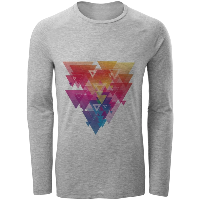 تیشرت آستین بلند مردانه طرح انتزاعی کد S347