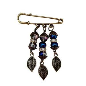 سنجاق سینه زنانه طرح برگ کد m901