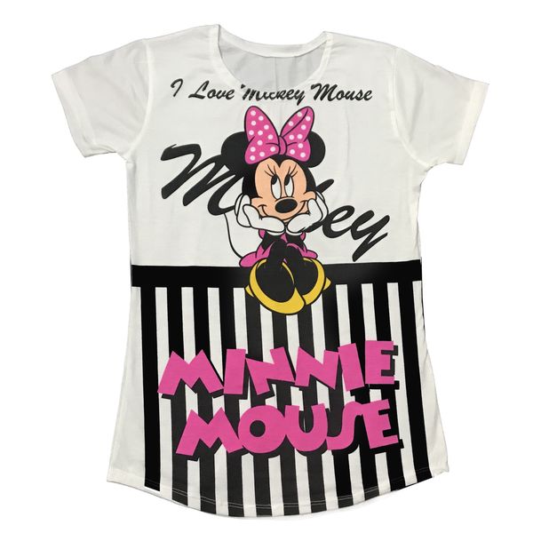 تیشرت زنانه طرح میکی موس کد 140