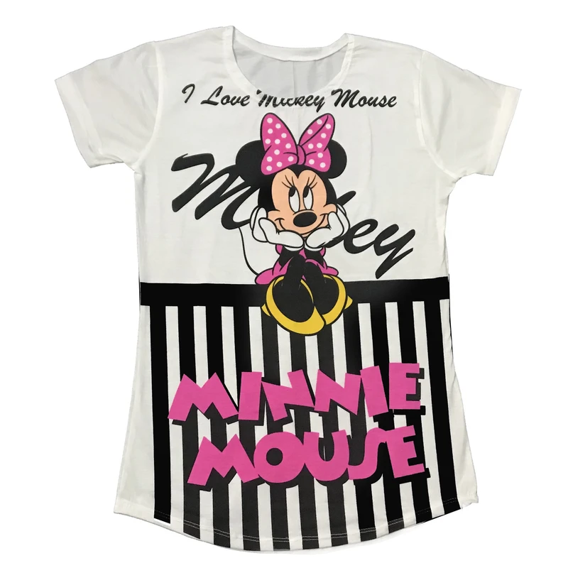 تیشرت زنانه طرح میکی موس کد 140