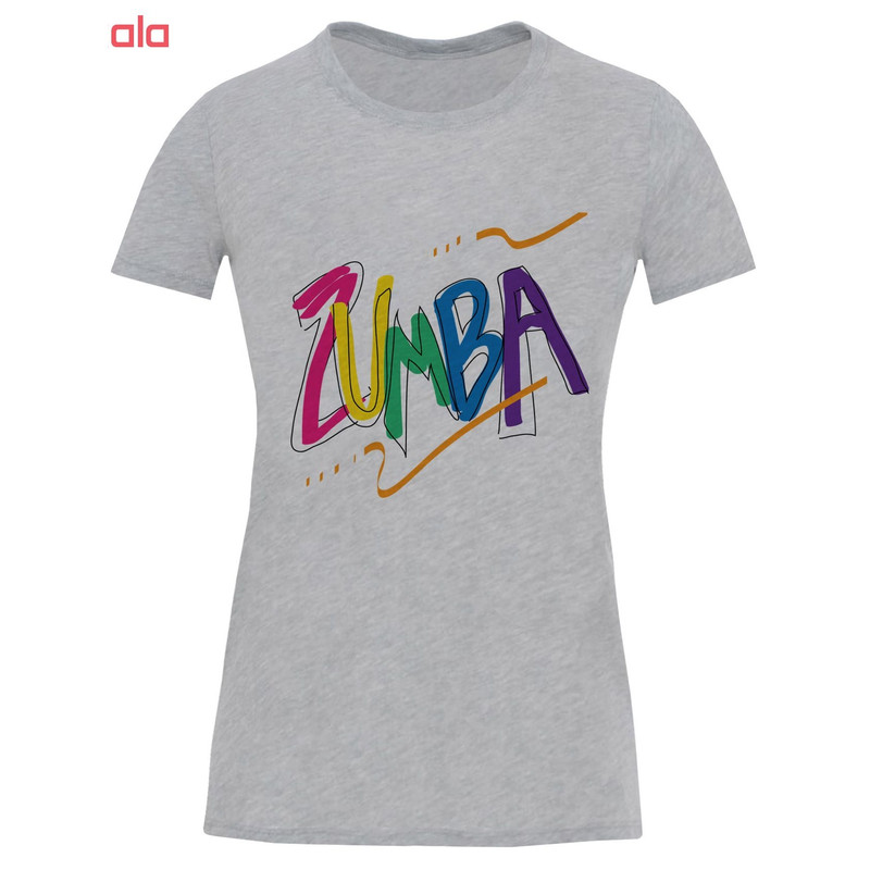 تی شرت آستین کوتاه زنانه طرح zumba کد S538