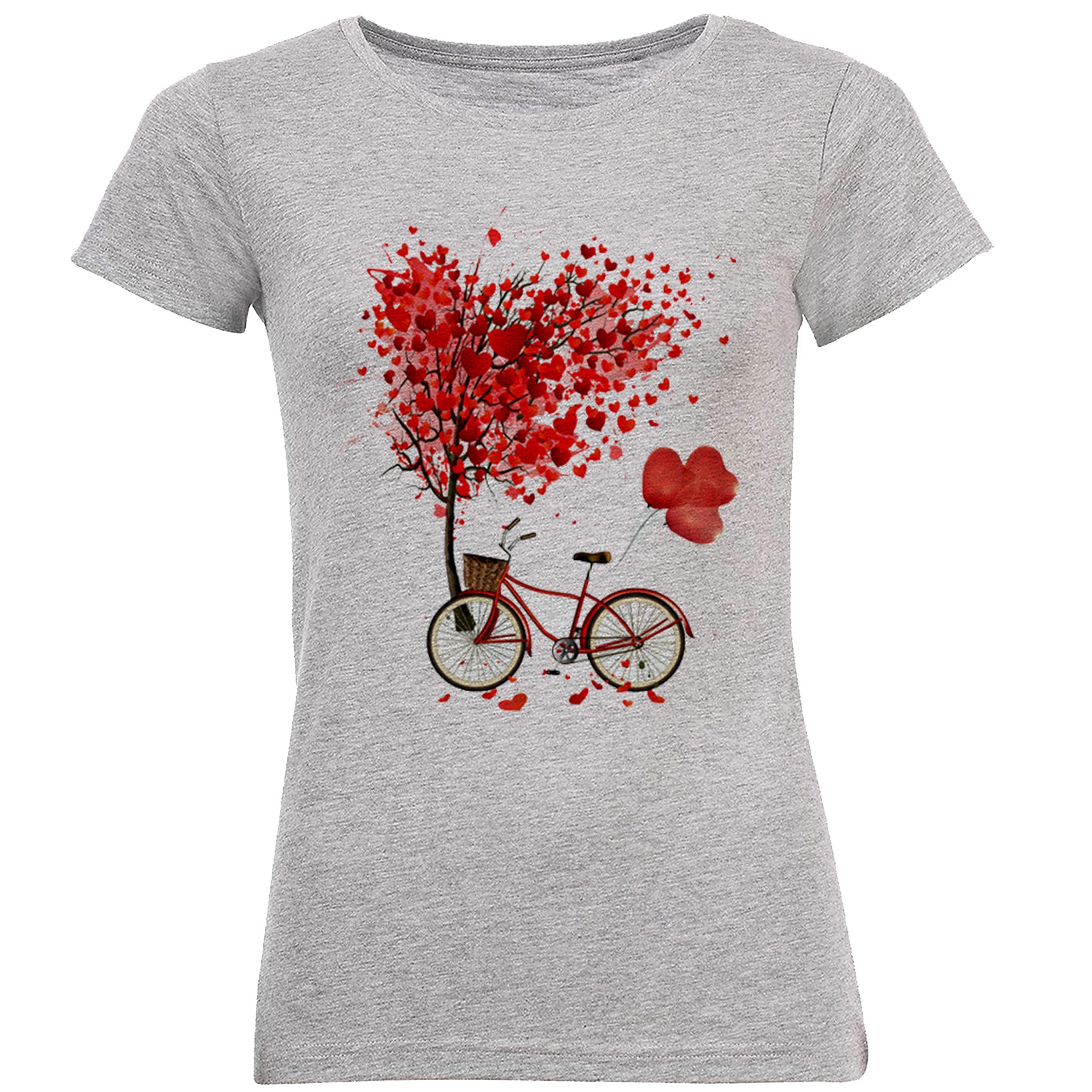 تی شرت زنانه طرح دوچرخه کد B172