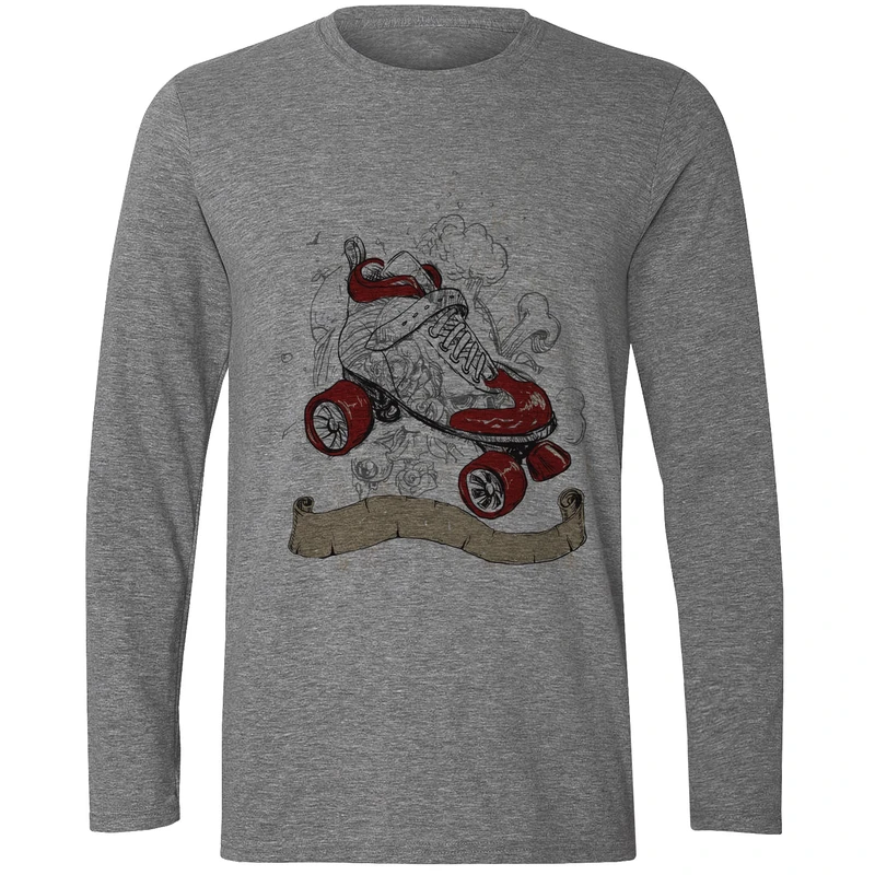 تیشرت آستین بلند مردانه طرح اسکیت کد S399