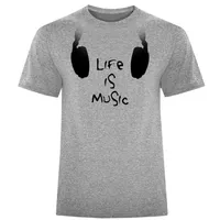 تی شرت مردانه طرح MUSIC کد S356
