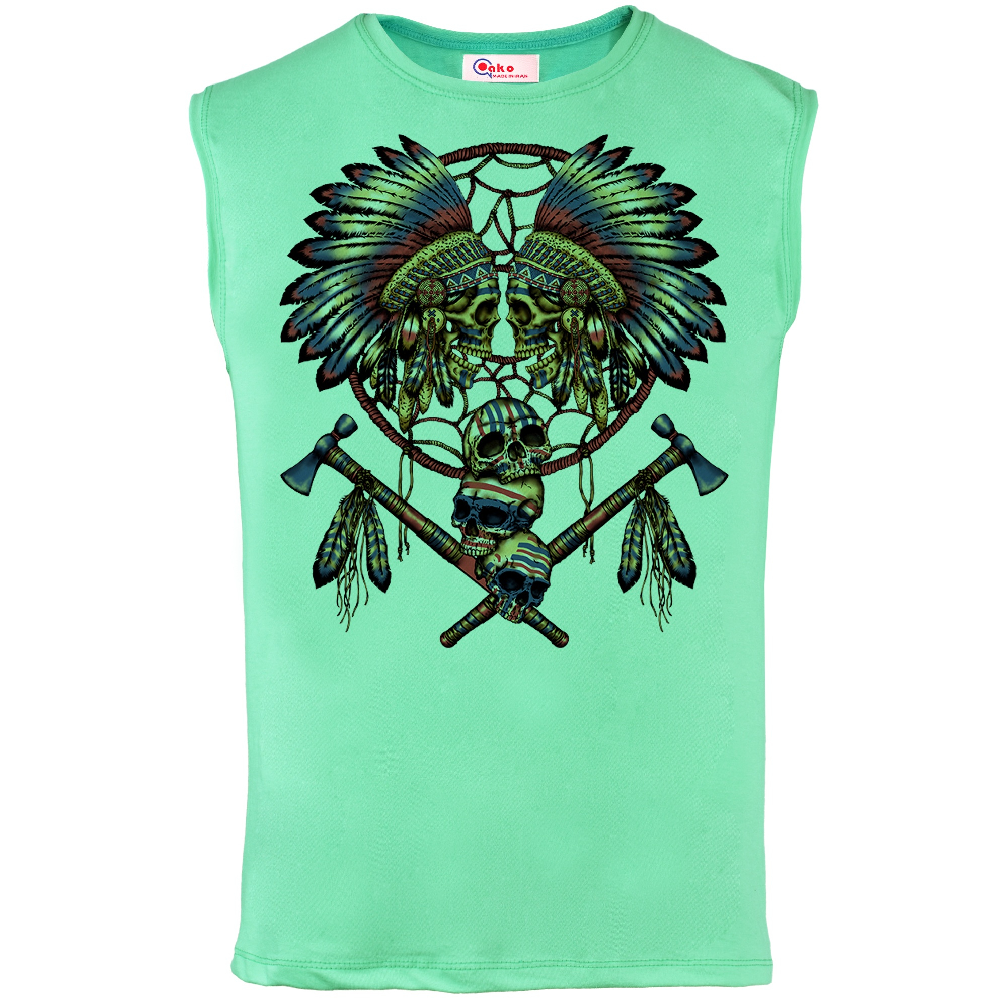 تاپ مردانه آکو طرح skull کد BC01