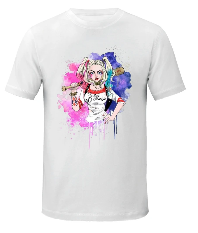 تی شرت زنانه طرح هارلی کویین کد asd0108