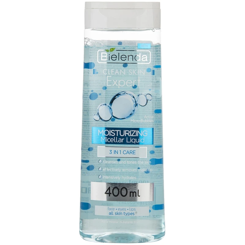محلول پاک‌کننده آرایش بی یلندا مدل Moisturizing Micellar Liquid حجم 400 میلی لیتر
