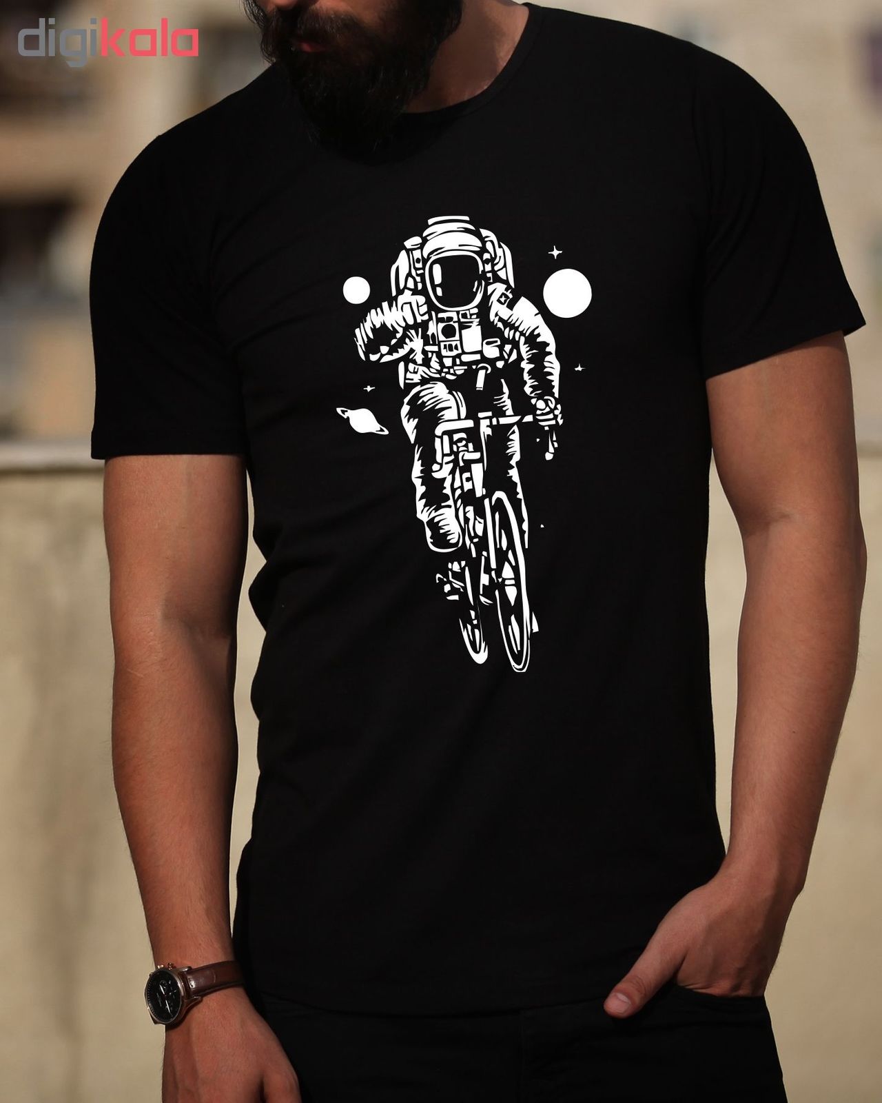 تی شرت مردانه طرح فضانورد کد 34351