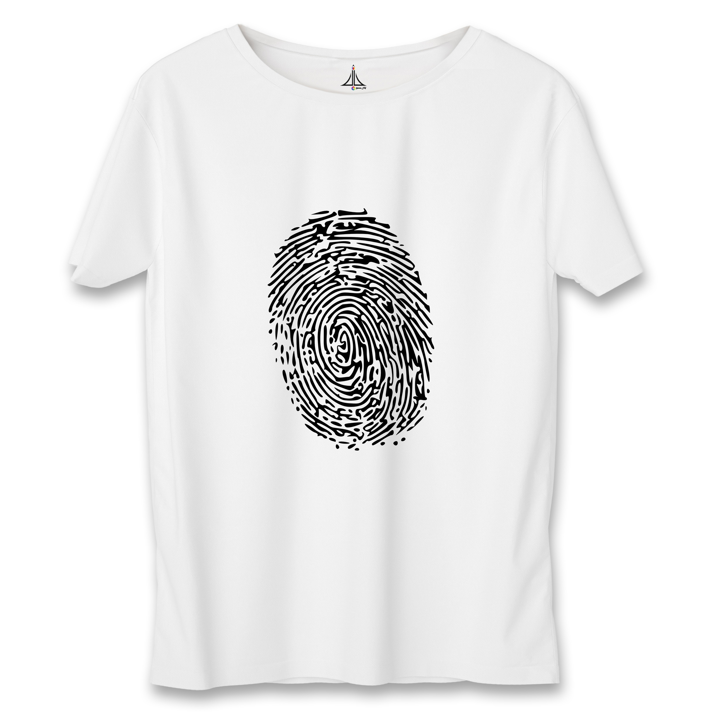 تی شرت زنانه به رسم طرح اثر انگشت کد 5553