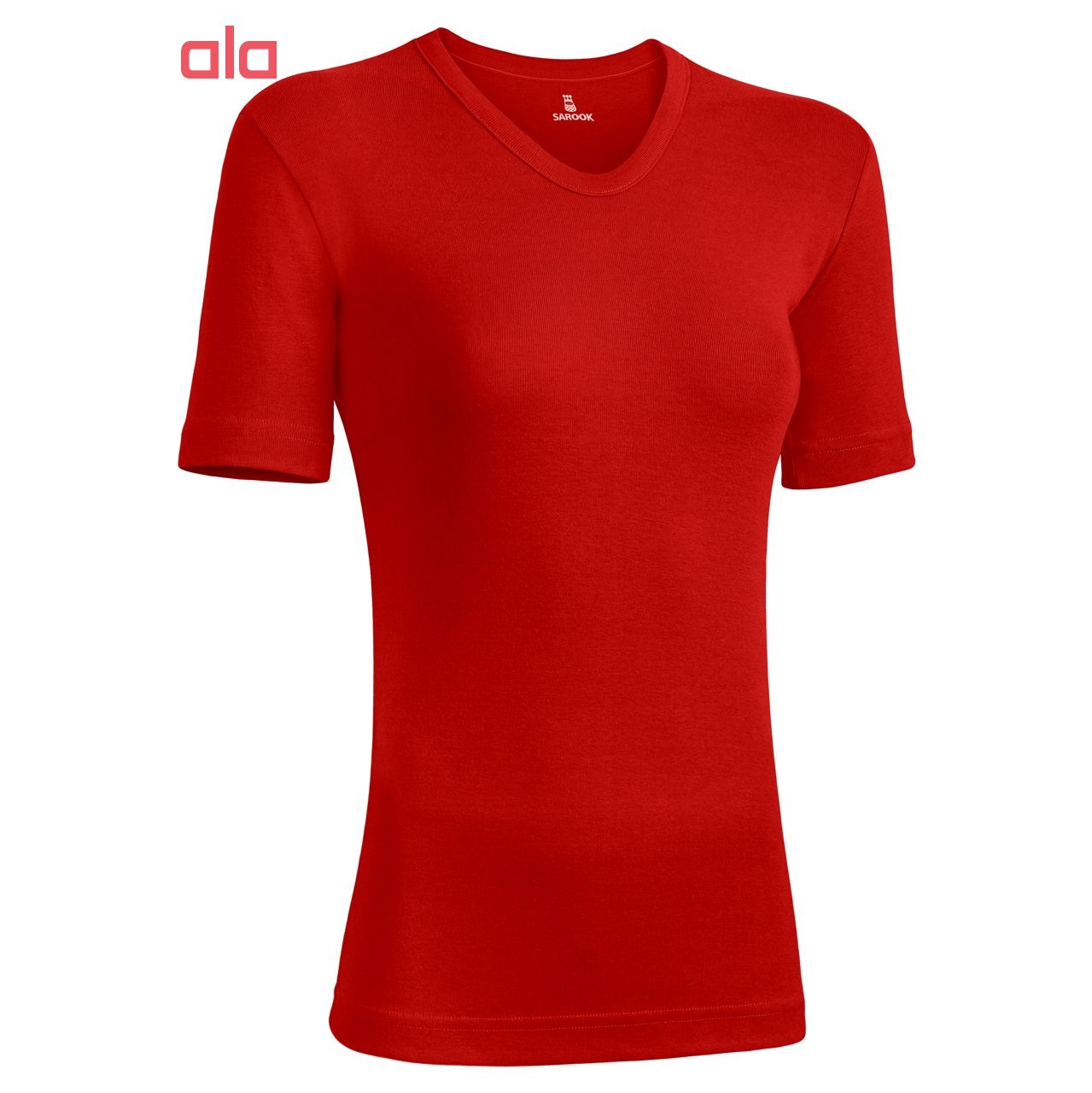 تی شرت زنانه ساروک مدل TZV15 رنگ قرمز