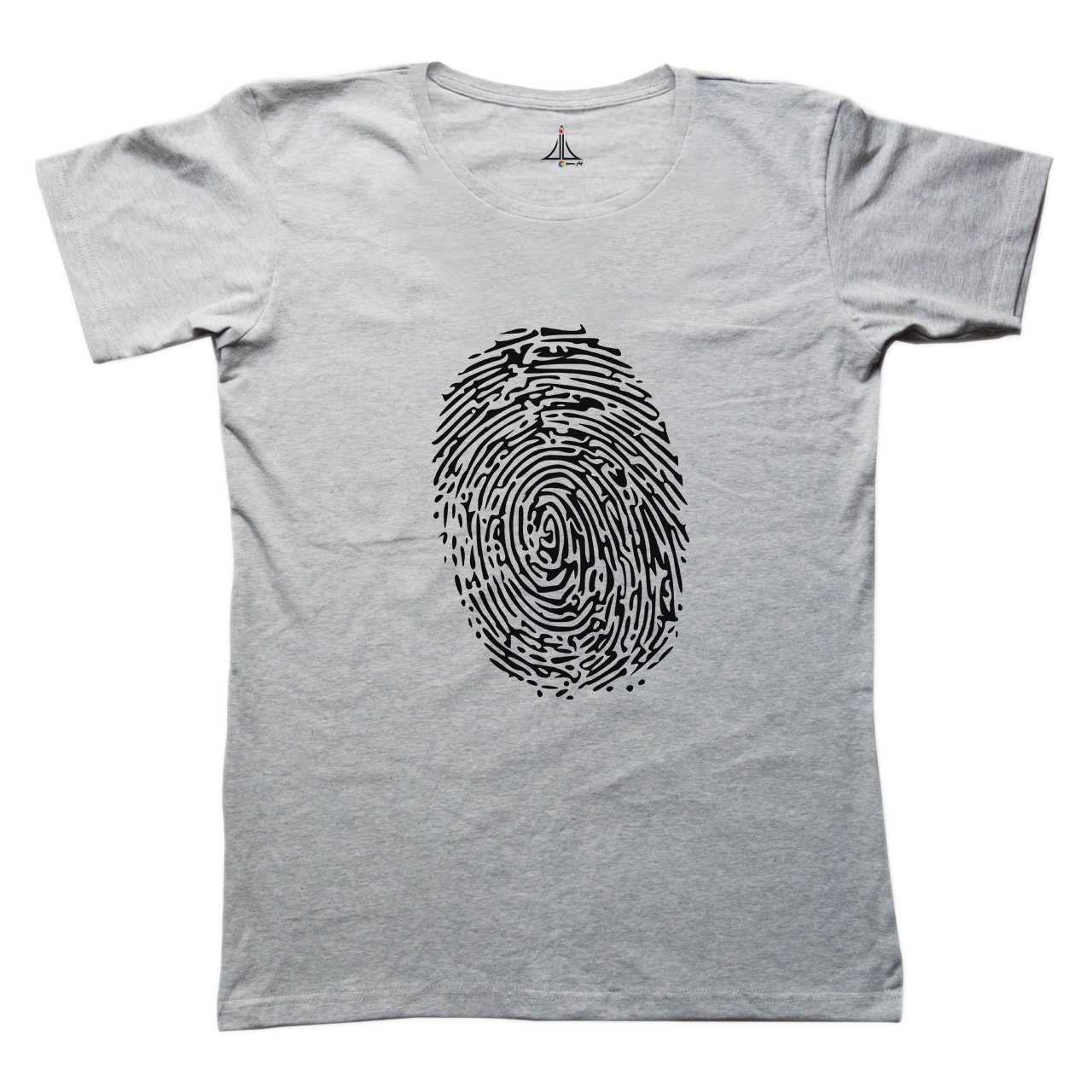 تی شرت زنانه به رسم طرح اثر انگشت کد 4453