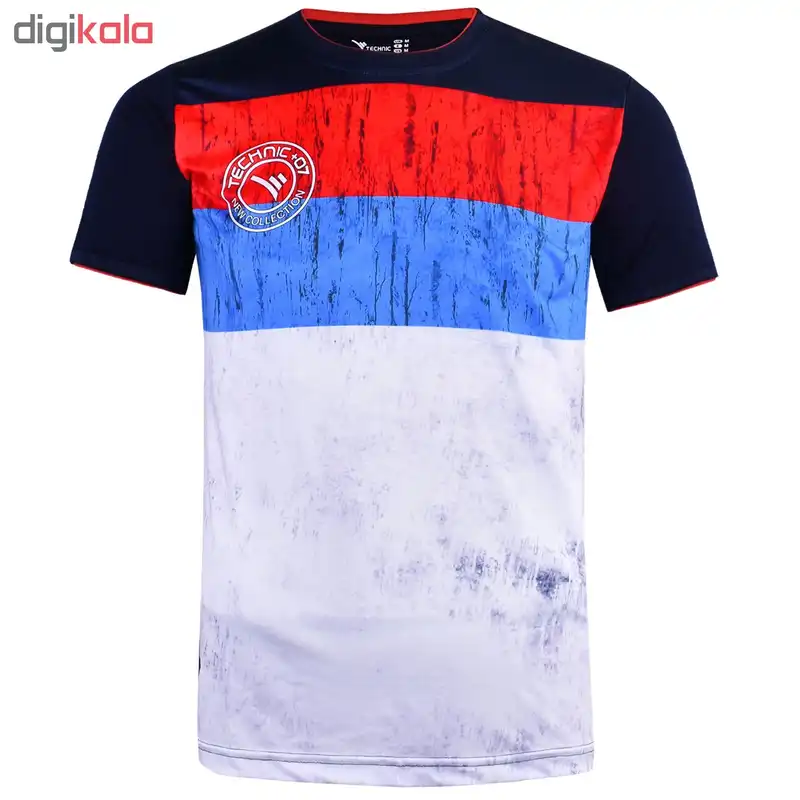 تی شرت ورزشی مردانه تکنیک پلاس 07 کد TS-139-SO-GH