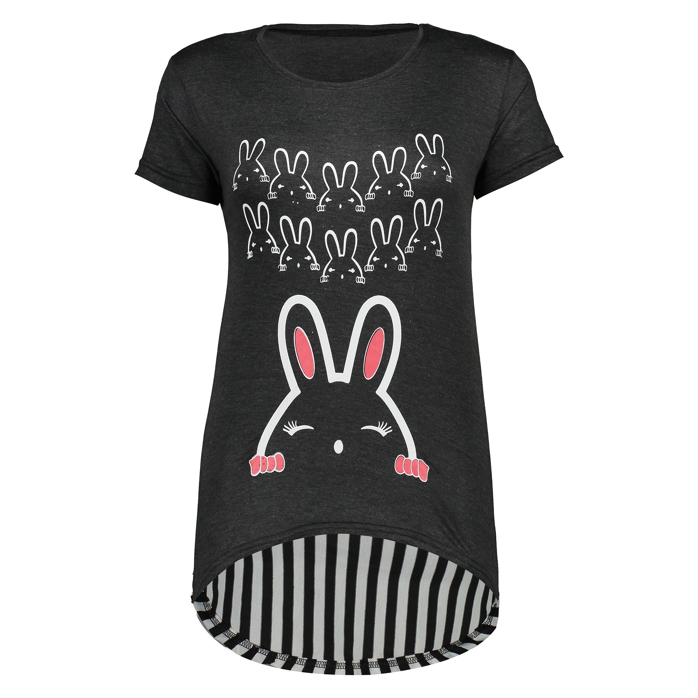 تی شرت زنانه طرح خرگوش کد R120