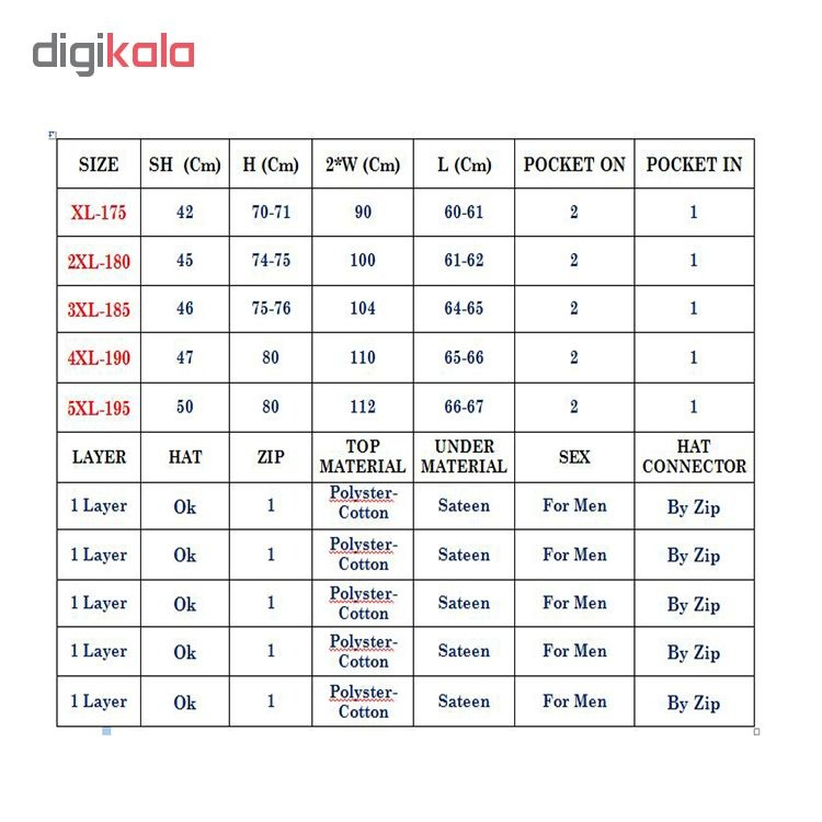 کاپشن مردانه کد DSQY-761