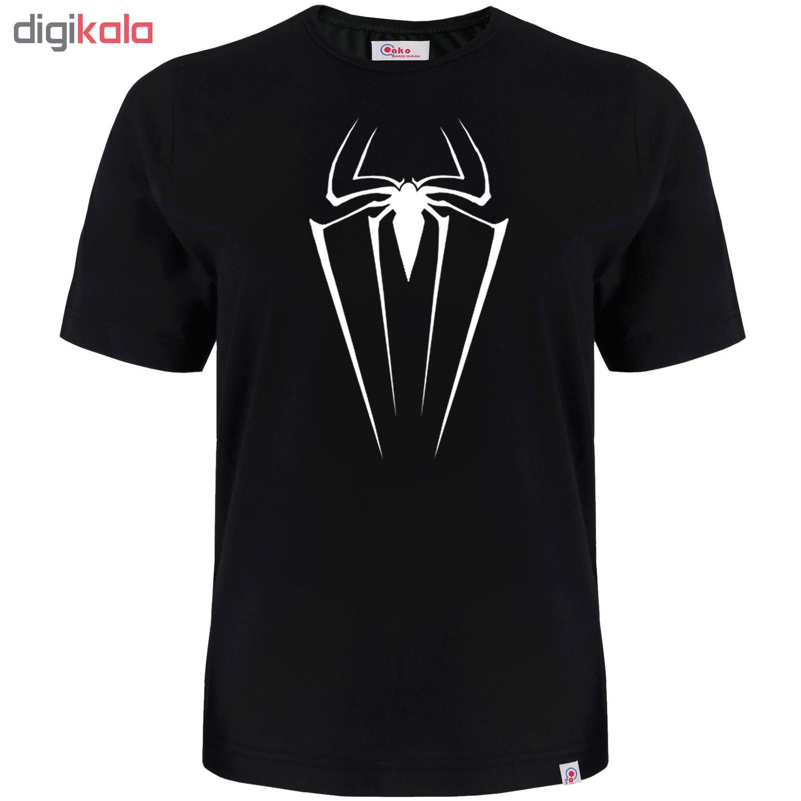 تی شرت آستین کوتاه مردانه آکو طرح عنکبوت کد BM09
