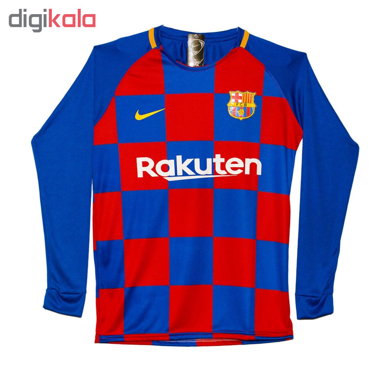 پیراهن ورزشی پسرانه طرح بارسلونا کد 05