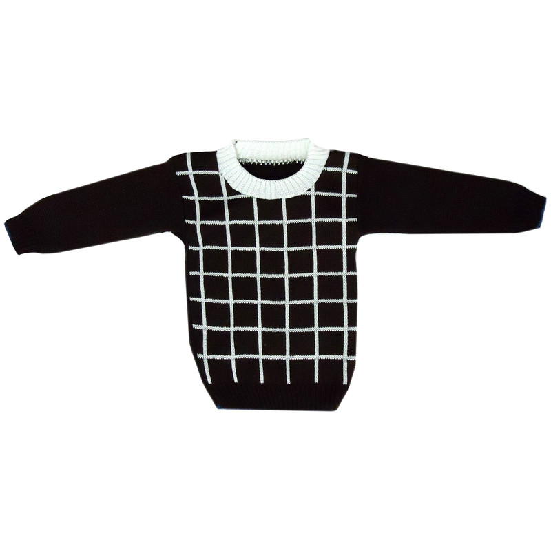 پلیور پسرانه طرح چهارخونه کد CH2080B