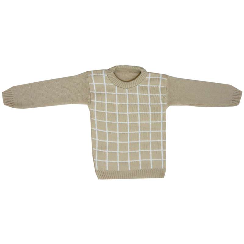 پلیور پسرانه طرح چهارخونه کد CH2079C