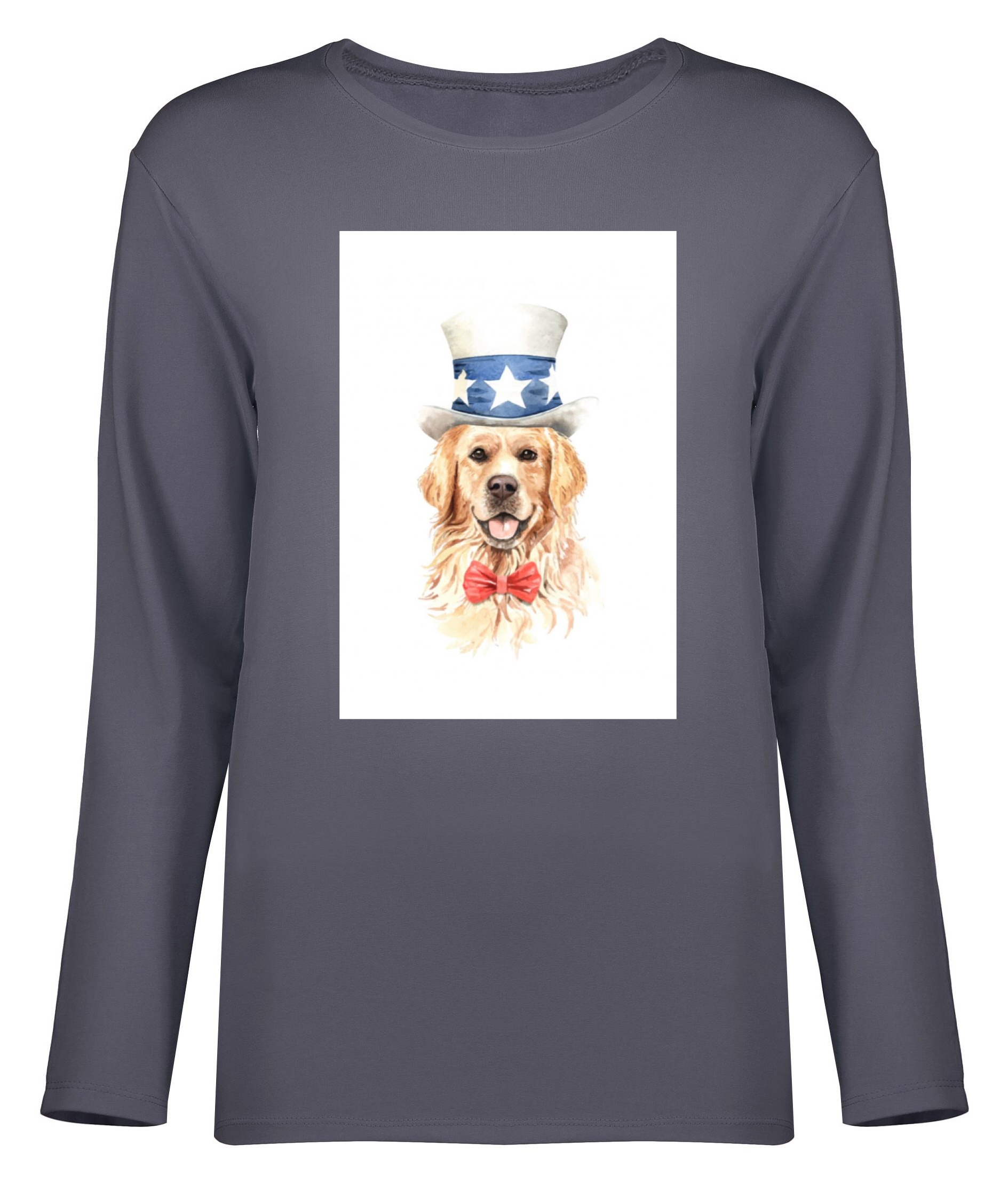 تی شرت آستین بلند زنانه طرح سگ کد 8722