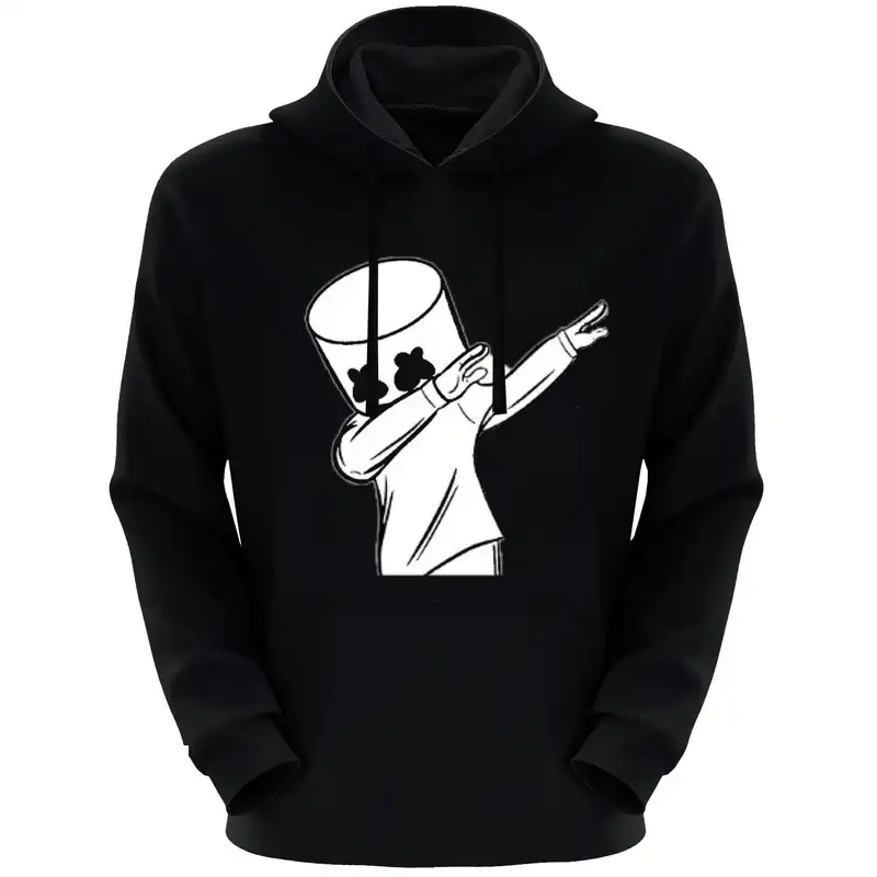 هودی مردانه طرح ادمک کد S25 رنگ مشکی