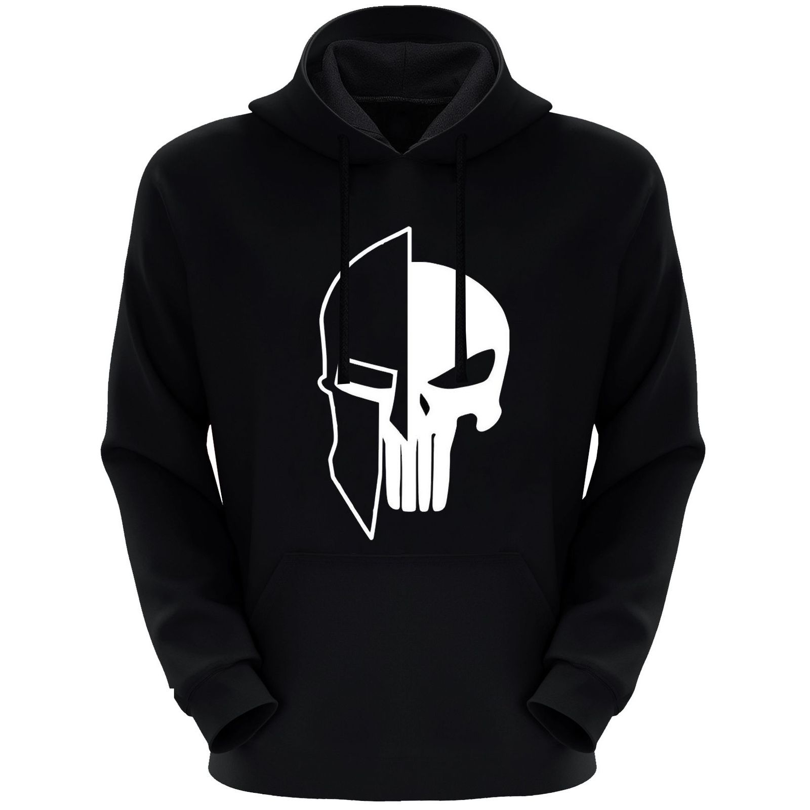 هودی مردانه طرح اسکلت کد S17 رنگ مشکی -  - 3