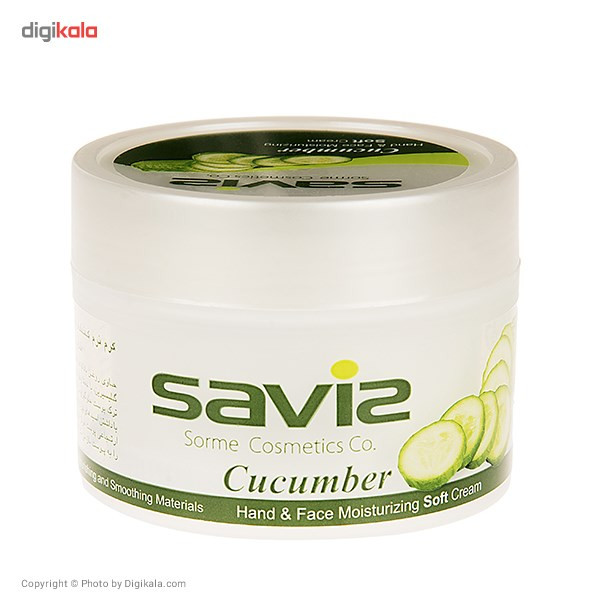 کرم مرطوب کننده ساویز مدل Cucumber وزن 180 گرم