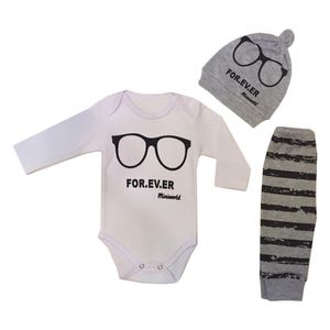 نقد و بررسی ست 3 تکه لباس نوزادی طرح عینک کد 005 توسط خریداران