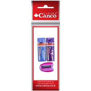 مجموعه 3 عددی پاک کن و تراش کنکو طرح 2