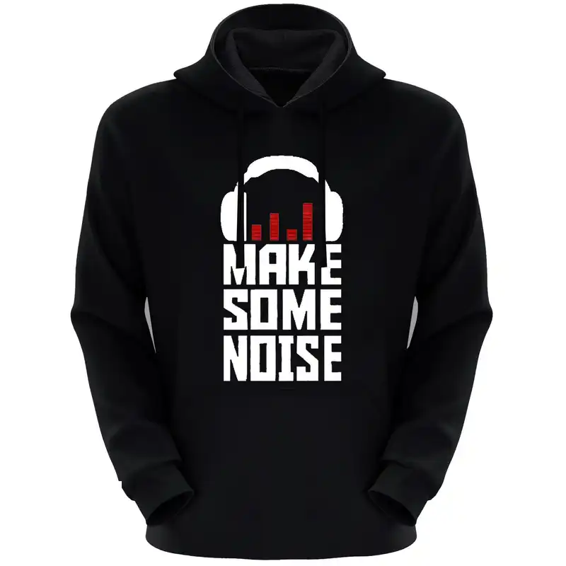 هودی زنانه طرح نویز کد S36 رنگ مشکی